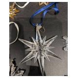 Waterford Crystal Ornaments - Assorted Star and Snowflake Crystals