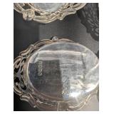 Group of small silver Baskets and olive grabber