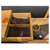 Wooden Jewelry Display Box - Assorted Costume Jewelry Mixed