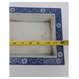 Blue and White Chinese Porcelain Rectangular Jardiniere Planter