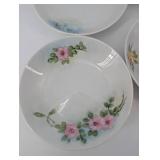 Gemsmith Floral Pattern Porcelain Dessert Plates - Assorted 6-7 Inch Designs