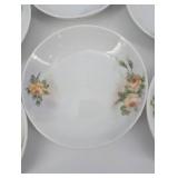 Gemsmith Floral Pattern Porcelain Dessert Plates - Assorted 6-7 Inch Designs