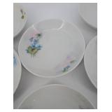 Gemsmith Floral Pattern Porcelain Dessert Plates - Assorted 6-7 Inch Designs