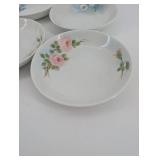 Gemsmith Floral Pattern Porcelain Dessert Plates - Assorted 6-7 Inch Designs