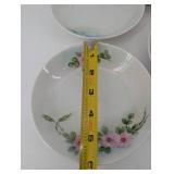 Gemsmith Floral Pattern Porcelain Dessert Plates - Assorted 6-7 Inch Designs