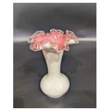 Fenton Ruffled Edge Vase