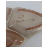 Frankoma 83 Leaf-Shaped Ceramic Dish - Mid-Century Studio Pottery