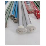 Assorted Knitting Needles Set - Clover Takumi Velvet Bamboo & Boye Metal Needles in Leather Case