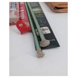 Assorted Knitting Needles Set - Clover Takumi Velvet Bamboo & Boye Metal Needles in Leather Case
