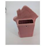 Ceramic House Clock Dial Figurine - Decorative 7 1/2 Inch Ornament
