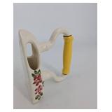 Hand-Painted Floral Ceramic Teapot & Accessories Set