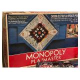 LL - UNO Wild Tiles, Monopoly Playmaster, The VCR Quarterback Game and Advance to Boardwalk (Lot of 4)