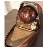 Basement - Vintage Galaxie 300 Bowling Ball with Leather Case