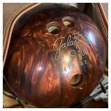 Basement - Vintage Galaxie 300 Bowling Ball with Leather Case