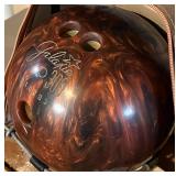 Basement - Vintage Galaxie 300 Bowling Ball with Leather Case