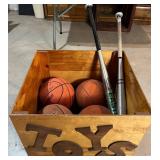LL - Louisville Slugger - Easton Softball Bats with 4 Spalding Basketballs (Lot of 6)