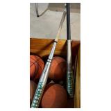 LL - Louisville Slugger - Easton Softball Bats with 4 Spalding Basketballs (Lot of 6)