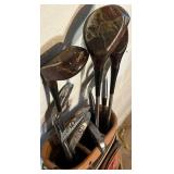 LL - Par Bag Vintage Golf Clubs Set - Atlantic Products Corp Plaid Carry Bag