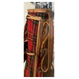 LL - Par Bag Vintage Golf Clubs Set - Atlantic Products Corp Plaid Carry Bag