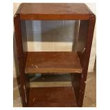 LL - Solid Wood Shelf Unit - Open Two-Level Display