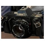 LL - Canon T70 35mm SLR Film Camera with FD 50mm f/1.8 Lens & Kata Bag
