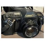 LL - Canon T70 35mm SLR Film Camera with FD 50mm f/1.8 Lens & Kata Bag