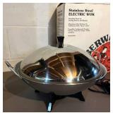 LL - Berware Stainless Steel Electric Wok with Aluminum-Clad Bottom
