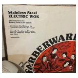 LL - Berware Stainless Steel Electric Wok with Aluminum-Clad Bottom