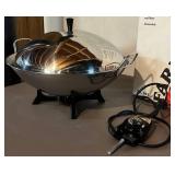 LL - Berware Stainless Steel Electric Wok with Aluminum-Clad Bottom