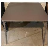 LL - Circle & Square Folding Tables with 5 Folding Chairs (Lot of 7)