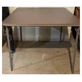 LL - Circle & Square Folding Tables with 5 Folding Chairs (Lot of 7)