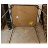 LL - Circle & Square Folding Tables with 5 Folding Chairs (Lot of 7)