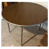 LL - Circle & Square Folding Tables with 5 Folding Chairs (Lot of 7)