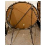 LL - Circle & Square Folding Tables with 5 Folding Chairs (Lot of 7)