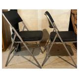 LL - Circle & Square Folding Tables with 5 Folding Chairs (Lot of 7)