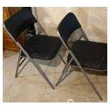 LL - Circle & Square Folding Tables with 5 Folding Chairs (Lot of 7)