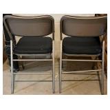 LL - Circle & Square Folding Tables with 5 Folding Chairs (Lot of 7)