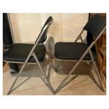 LL - Circle & Square Folding Tables with 5 Folding Chairs (Lot of 7)