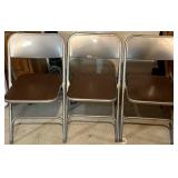 LL - Circle & Square Folding Tables with 5 Folding Chairs (Lot of 7)