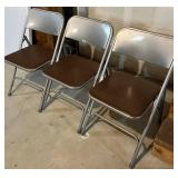 LL - Circle & Square Folding Tables with 5 Folding Chairs (Lot of 7)