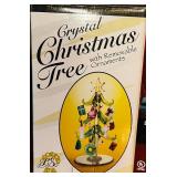 LL - Venezia Crystal Christmas Tree With Removable Ornaments & Enchanted Forest LED Light Sets (Lot of 3)
