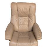 LR - Ekornes Stressless Reclining Chair & Ottoman - Leather Upholstery