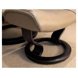 LR - Ekornes Stressless Reclining Chair & Ottoman - Leather Upholstery