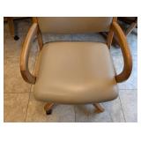 K - Vintage Chromcraft Dining Table Set with 4 Upholstered Chairs