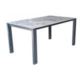 G - ATIM Marble-Top Expandable Dining Table