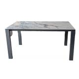 G - ATIM Marble-Top Expandable Dining Table
