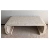 DR - Alexvale Vintage Faux Travertine Coffee Table