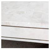 DR - Alexvale Vintage Faux Travertine Coffee Table
