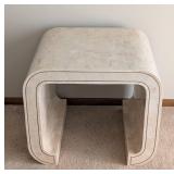 DR - Alexvale Vintage Faux Travertine Side Table
