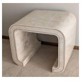 DR - Alexvale Vintage Faux Travertine Side Table